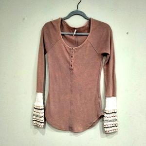 Free People top shirt. Size Medium.